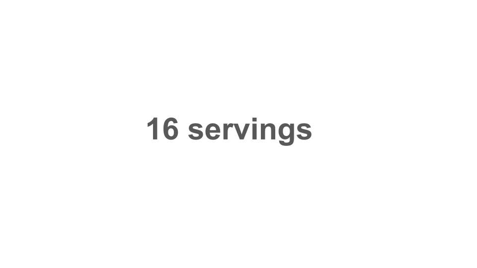 16 servings