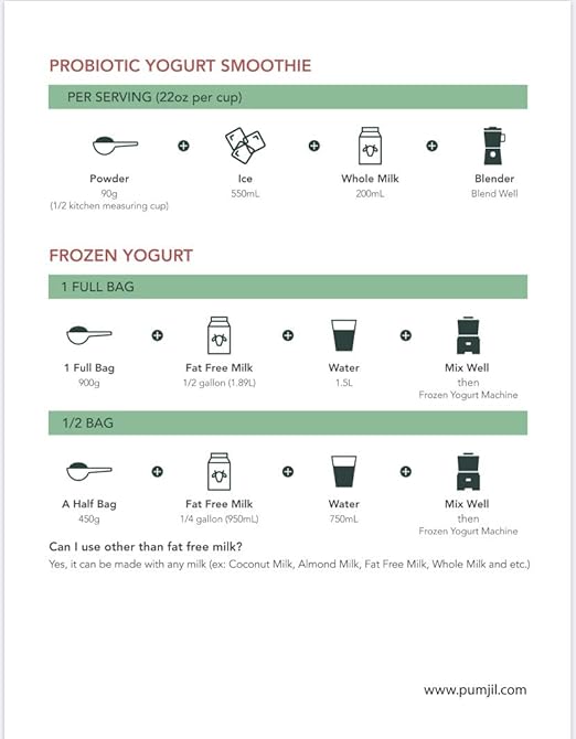 Probiotic Frozen Yogurt Mix Original Flavor